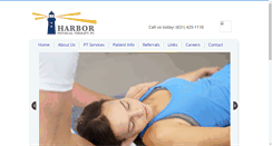Desktop Screenshot of harborphysicaltherapy.com